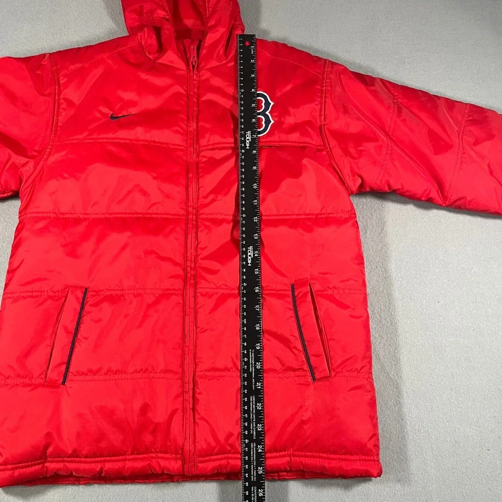 Kids Red Nike Boston Red Sox Puffer Jacket Size‎ S Hooded